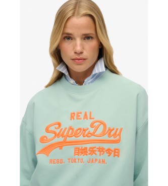 Superdry Vintage fluorescerende groene sweater