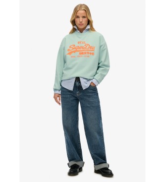 Superdry Vintage fluorescerende groene sweater