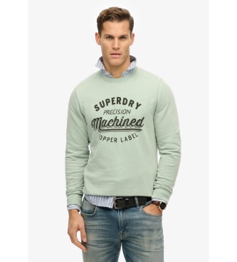 Superdry Sweat vintage vert lavé