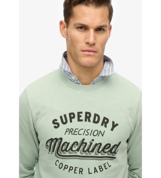 Superdry Sweat vintage vert lavé