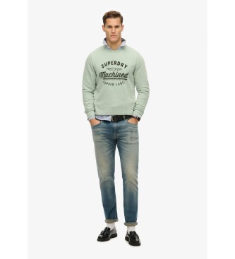 Superdry Sweat vintage vert lavé