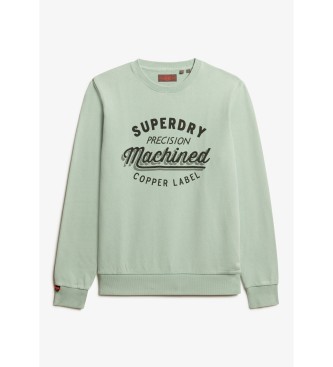 Superdry Sweat vintage vert lavé