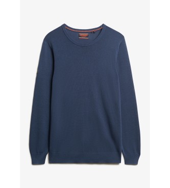 Superdry Ltt stickad sweatshirt Essential blue