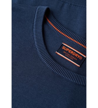 Superdry Ltt stickad sweatshirt Essential blue