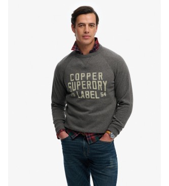 Superdry Grå Merchant Vintage-sweatshirt