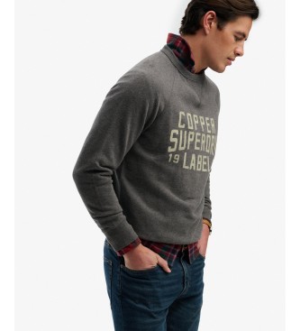 Superdry Grå Merchant Vintage-sweatshirt