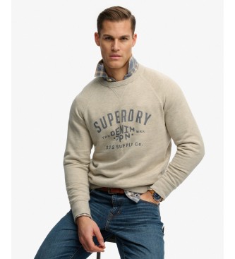Superdry Grå Merchant Vintage-sweatshirt