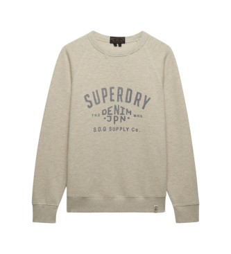 Superdry Grå Merchant Vintage-sweatshirt