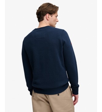 Superdry Outdoor Stripe Logo marineblå sweatshirt