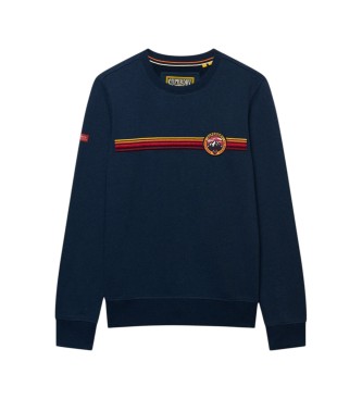 Superdry Outdoor Stripe Logo marineblå sweatshirt