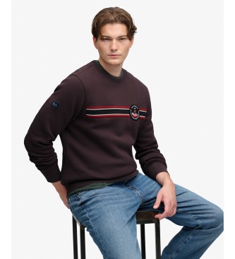 Superdry Brun Outdoor Stripe Logo-sweatshirt