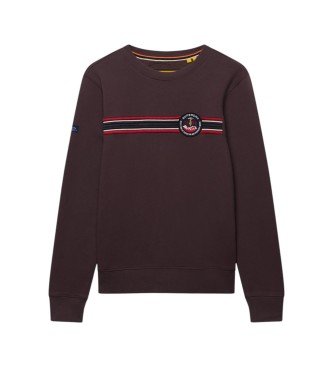 Superdry Brun Outdoor Stripe Logo-sweatshirt