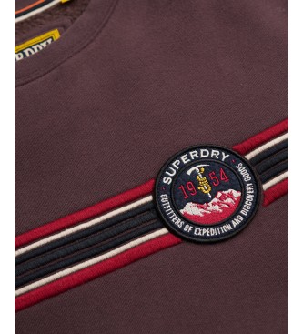 Superdry Brun Outdoor Stripe Logo-sweatshirt