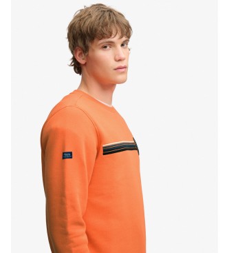 Superdry Orange Outdoor Stripe Logo-sweatshirt