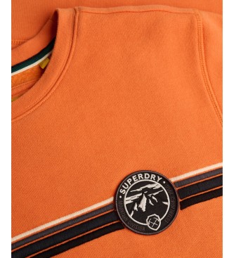 Superdry Orange Outdoor Stripe Logo-sweatshirt