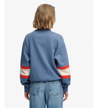 Superdry Sweat-shirt Preppy SKI bleu