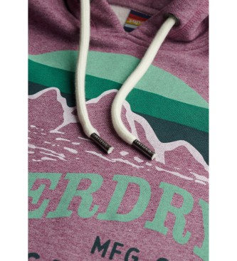 Superdry Felpa rosa Core Great Outdoors