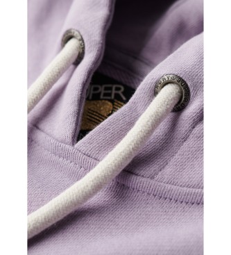 Superdry Vintage lilac metallic logo sweatshirt