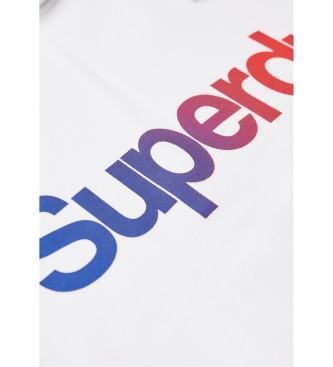 Superdry Ohlapna majica s kapuco in logotipom Core white