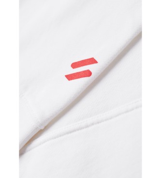 Superdry Luźna bluza z kapturem i logo Core w kolorze białym