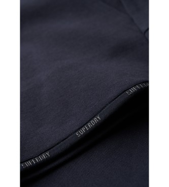 Superdry Luźna bluza z kapturem z logo Sport Tech navy