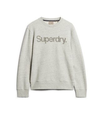 Superdry Los sweatshirt met ronde hals City grijs