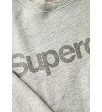 Superdry Sweatshirt ample  col ras du cou City grey