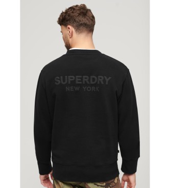 Superdry Sport los sweatshirt zwart