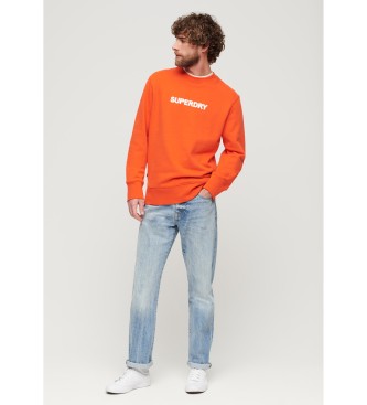 Superdry Sport los sweatshirt oranje