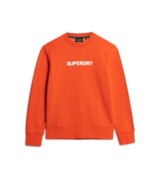 Superdry Športna ohlapna majica oranžna