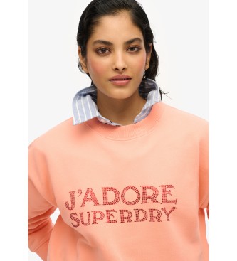 Superdry Sport Luxe ls sweatshirt korall