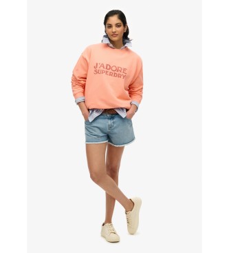 Superdry Sport Luxe ls sweatshirt korall