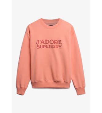 Superdry Sport Luxe ls sweatshirt korall