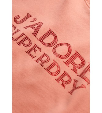 Superdry Sport Luxe ls sweatshirt korall