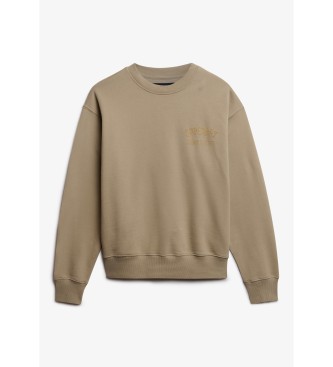 Superdry Sport Luxe bež ohlapna jopa v bež barvi