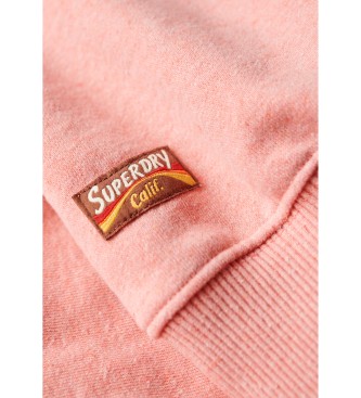 Superdry Sweatshirt ample ton sur ton rose