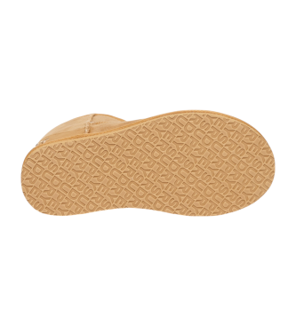 Superdry Bottines en daim et sherpa beige