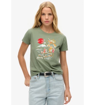 Superdry Suika T-shirt green