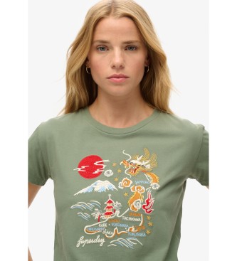 Superdry Suika T-shirt green