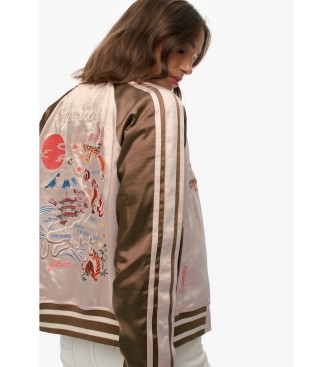 Superdry Suikajan Bomber Embroidered brown