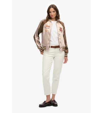 Superdry Suikajan Bomber Embroidered brown