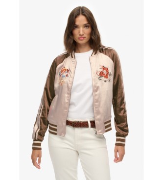 Superdry Suikajan Bomber Embroidered brown