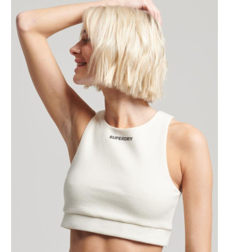 Superdry Reggiseno sportivo stretch tecnico bianco