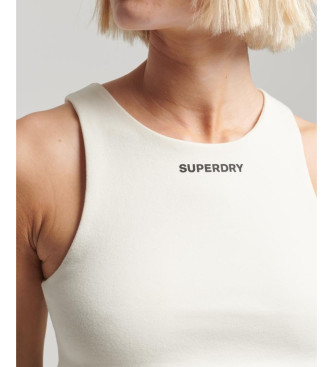 Superdry Elastyczny biustonosz sportowy Tech biały