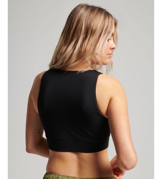 Superdry Organic cotton sports bra Core black