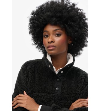 Superdry Super Henley polaire noir
