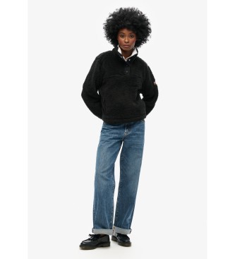 Superdry Super Henley polaire noir