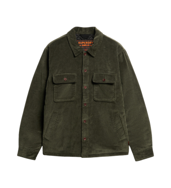 Superdry Gewatteerd shirt met groen koord