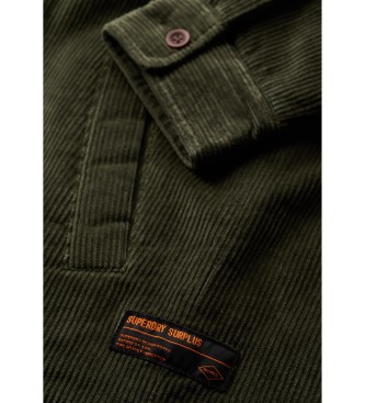 Superdry Gewatteerd shirt met groen koord