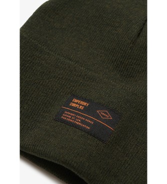 Superdry Gorro de malha verde excedente